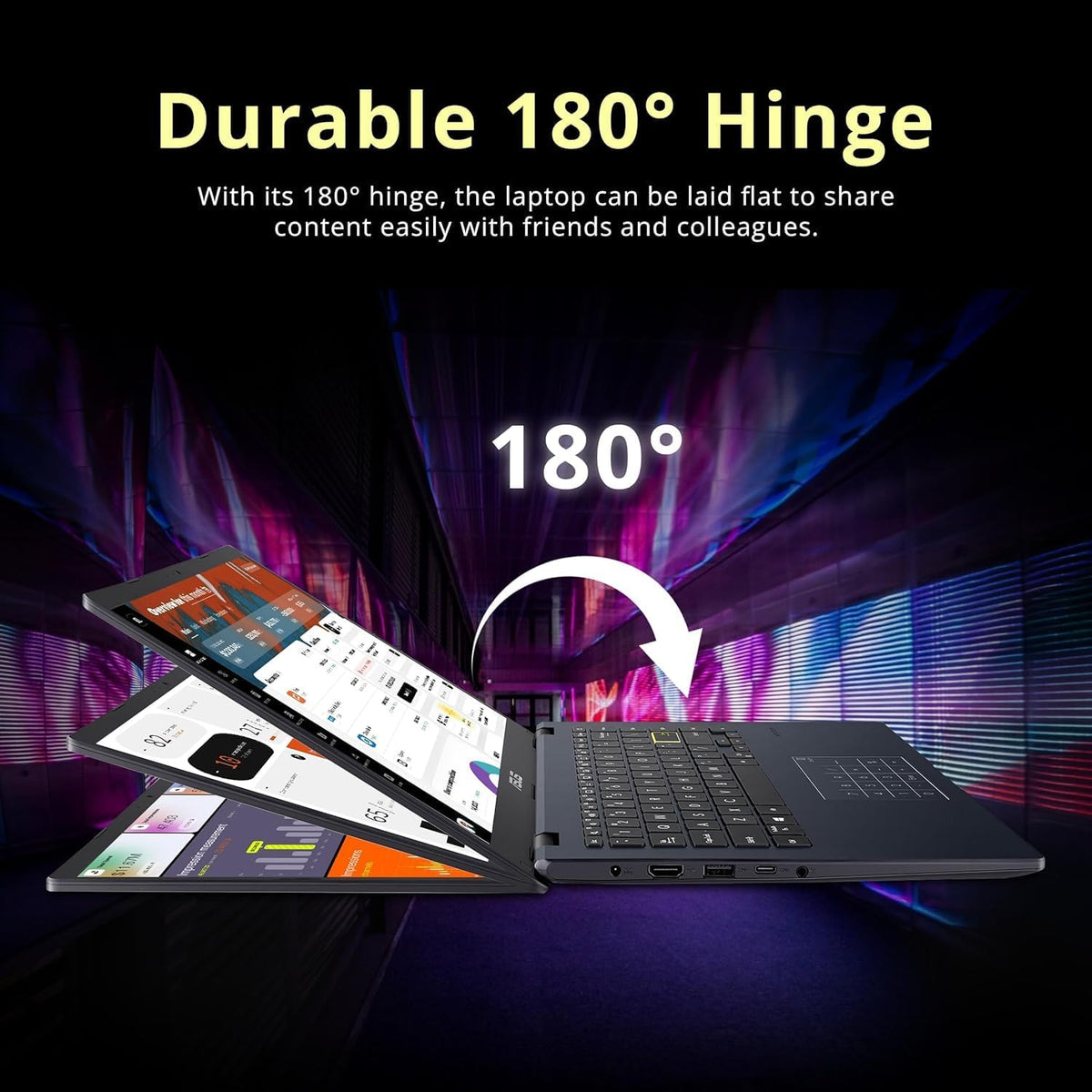 ASUS Vivobook go 14' FHD Laptop, Intel Pentium N6000 (Up to 3.30GHz), 1920x1080 Display, 4GB Memory, 64GB eMMC, 1-Year of Microsoft 365, NumberPad, Webcam, HDMI, Wi-Fi, Win11H in S Mode, E410KA
