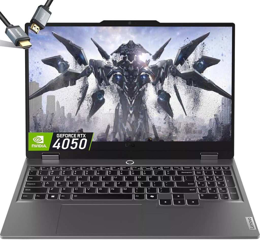 Lenovo-LOQ RTX 4050-Gaming Laptop-AMD Ryzen 5 7235HS - 15.6 FHD IPS Display G-SYNC - 64GB RAM -2TB PCIe SSD -Windows 11 - Backlit Keyboard - Gamer Computadora Portátil