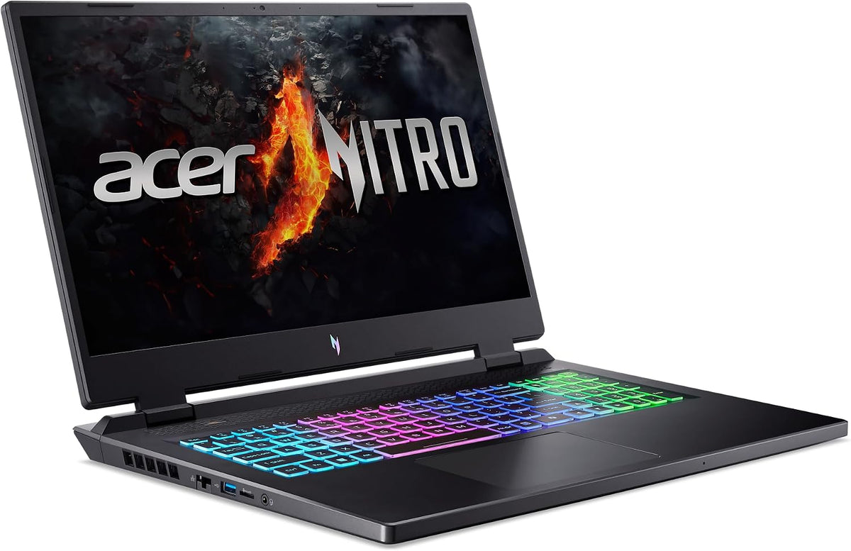 acer Nitro 17 Gaming Laptop | Intel Core i5-14450HX | NVIDIA GeForce RTX 4050 Laptop GPU | 17.3' FHD IPS 165Hz G-SYNC Display | 16GB DDR5 | 512GB Gen 4 SSD | Killer Wi-Fi 6E | AN17-72-56FS