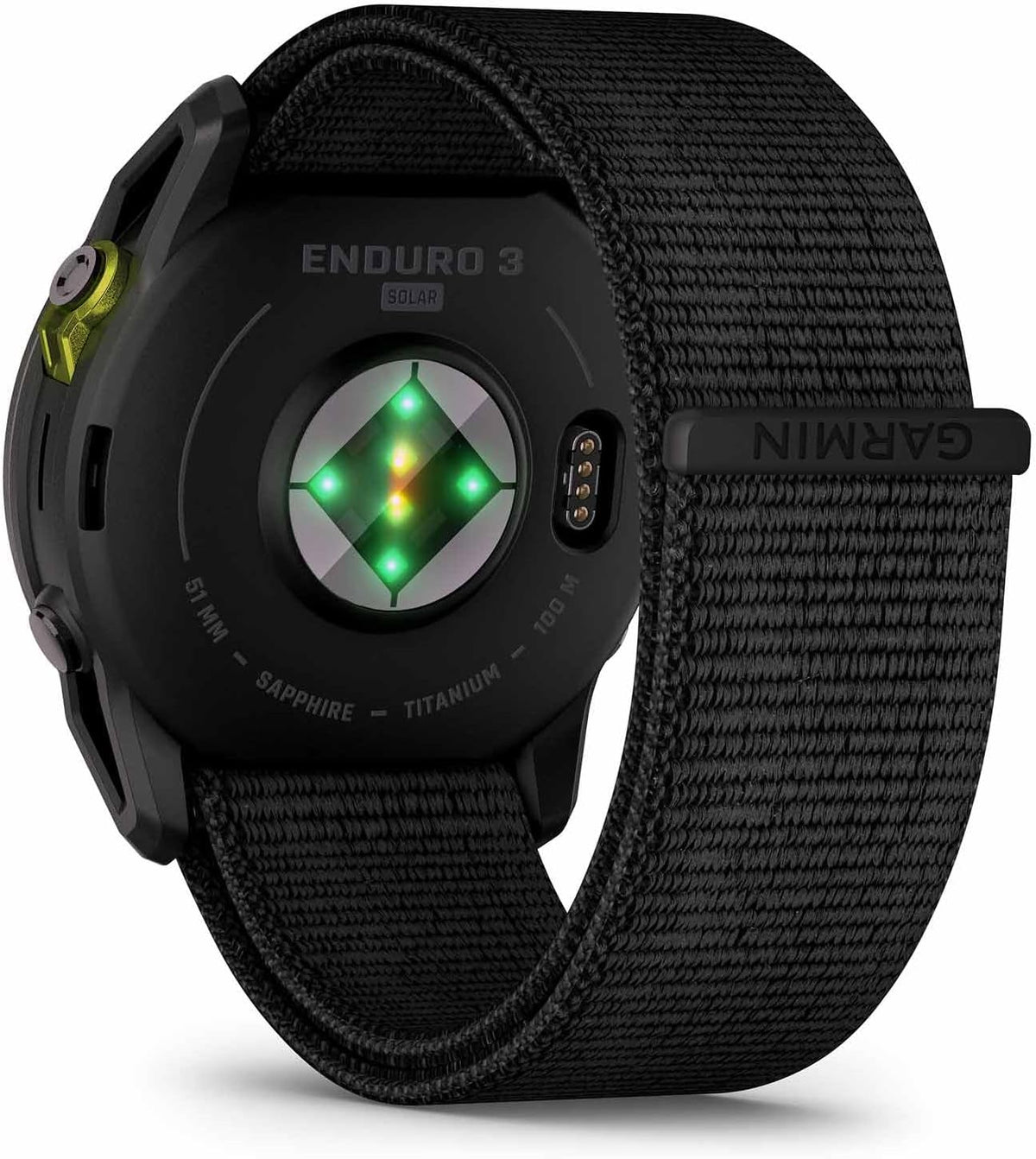 Garmin Enduro 3, Solar, Sapphire Multisport GPS Smartwatch Carbon Gray DLC Titanium with Black Ultrafit Nylon Strap, 90 Days Battery, Built-in LED Flashlight, Fitness Smart Watch Bundle
