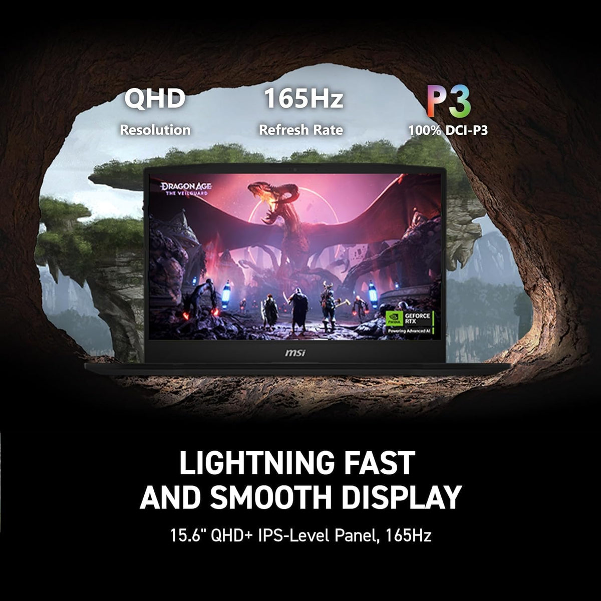 MSI Katana 15HX Gaming Laptop, NVIDIA GeForce RTX 5070 8GB GDDR7, 14th Gen Intel Core i7-14650HX, 15.6' 165Hz QHD (2560x1440) Display, 64 GB DDR5 RAM, 2 TB SSD, RGB Backlit KB, Win 11 Pro, Copilot AI