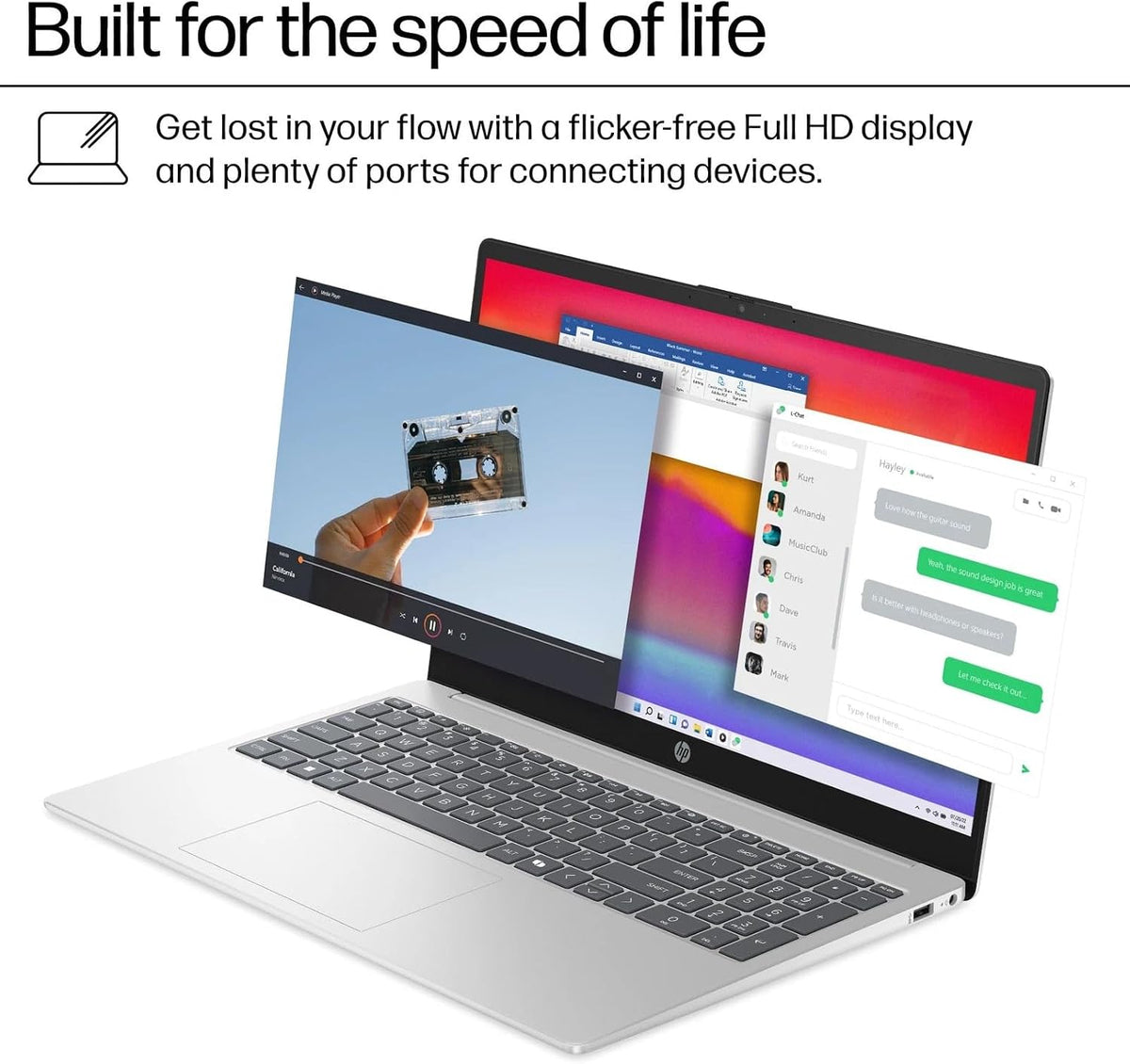 HP Business Laptop, 15.6' Touchscreen 250Nits Display, w/Accessories, Intel i3-1315U(Up to 4.5GHz), Intel UHD Graphics,Copilot AI, Wi-Fi 6, Win 11 Pro, 32 GB RAM, 1 TB SSD