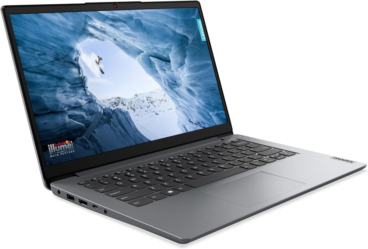 Lenovo Ideapad 1i 14' Laptop (4GB RAM, 320GB Storage (256GB SSD + 64GB eMMC), Intel Dual-Core) for Business, Student, Home, Webcam, Anti-Glare, Wi-Fi 6, Type-C, Win 11 Home in S Mode