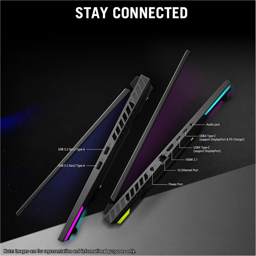 ASUS ROG Strix G18 Gaming Laptop, AMD Ryzen 9-9955HX, 64 GB DDR5 RAM, 4 TB PCIe SSD, 18' 2.5K (2560x1600) 240Hz Display, Nvidia G-Force RTX 5070, 4-Zone RGB Keyboard, W11 Home, Eclipse Gray