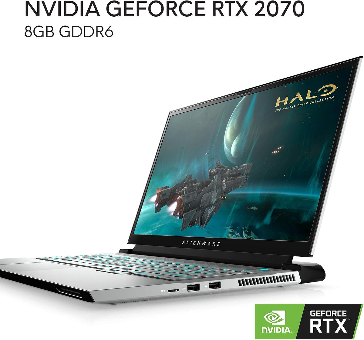 Dell m17 R3 17.3 inch FHD Gaming Laptop (Luna Light) Intel Core i7-10750H 10th Gen, 16GB DDR4 RAM, 1TB SSD, Nvidia Geforce RTX 2070 8GB GDDR6, Windows 10 Home