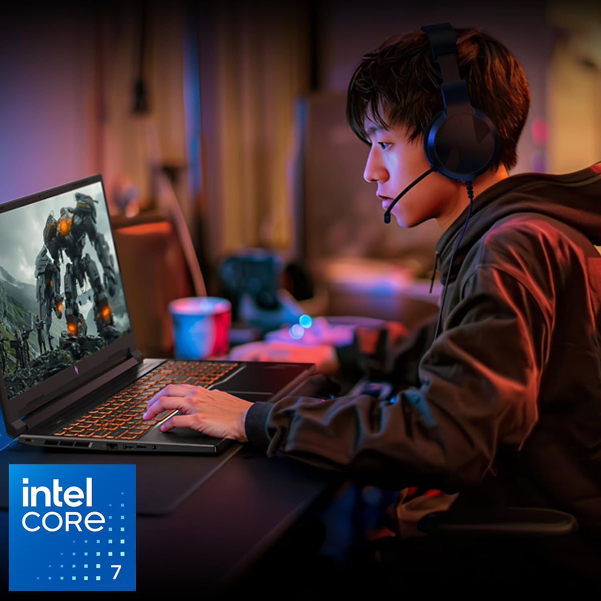 Acer Nitro V Gaming Laptop | Intel Core 7 Processor 240H | NVIDIA GeForce RTX 5050 Laptop GPU | 16' WUXGA IPS 180Hz Display | 16GB DDR5 | 1TB Gen 4 SSD | Wi-Fi 6 | Backlit KB | ANV16-72-73EW