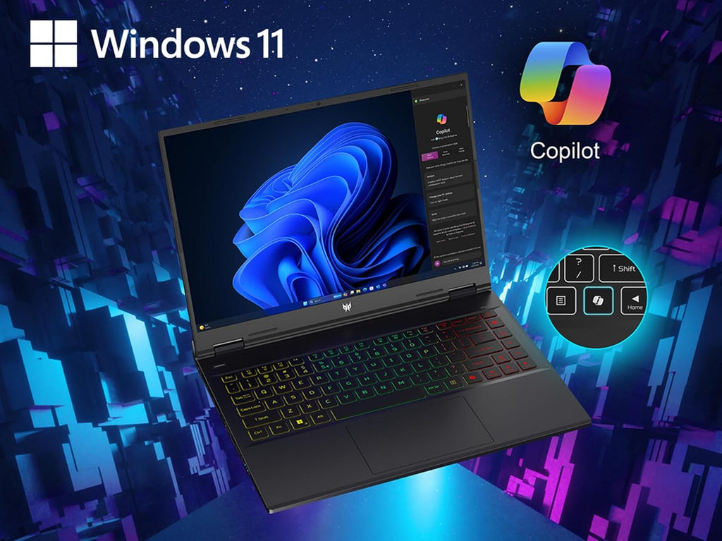 Acer Predator Helios Neo 14 Gaming Laptop | 14.5' WQXGA+ IPS 165Hz Display | AI-Powered | Intel Core Ultra 9 Processor 185H | NVIDIA GeForce RTX 4070 | 16GB LPDDR5X | 1TB Gen 4 SSD | PHN14-51-90NF