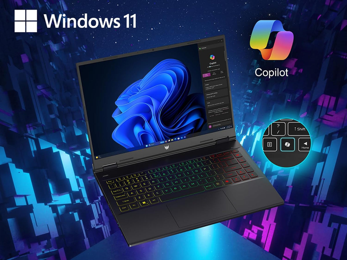 Acer Predator Helios Neo 14 Gaming Laptop | 14.5' WQXGA+ IPS 165Hz Display | AI-Powered | Intel Core Ultra 9 Processor 185H | NVIDIA GeForce RTX 4070 | 16GB LPDDR5X | 1TB Gen 4 SSD | PHN14-51-90NF