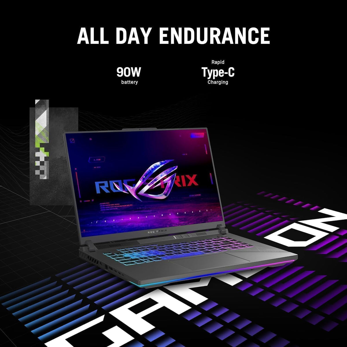 ASUS ROG Strix G16 2025 Gaming Laptop, 16' FHD+ 165Hz Nebula Display, AMD Ryzen 9 8940HX, GeForce RTX 5070Ti 12GB GDDR7, 64 GB DDR5, 4 TB SSD, Backlit KB, Windows 11 Pro, w/Accessories
