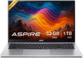 acer Aspire 3 Premium Laptop Computer Featuring Backlit Keyboard | AMD Ryzen 5 7430U CPU | 32GB RAM | 1TB SSD | 15.6' FHD Display | Fast Wi-Fi 6 | Webcam | Copilot AI Chat | Windows 11 Pro