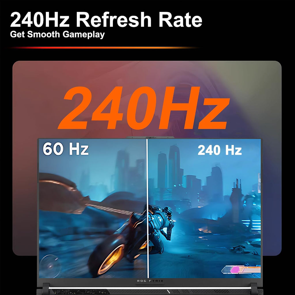 ASUS ROG Strix G18 G814 Gaming Laptop 18' 2.5k (2560x1600) 240Hz (100% DCI-P3, 3ms) AMD 16-core Ryzen 9 9955HX (Beats i9-14900HX) 32GB RAM 1TB SSD GeForce RTX 5070 RGB Backlit WiFi6E Win11 ICP Hub