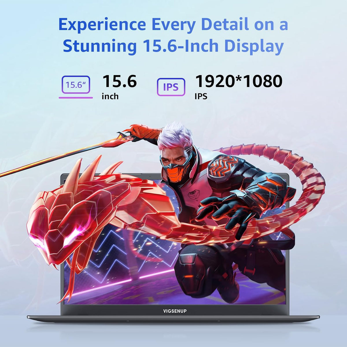 Laptop, 12GB LPDDR5 RAM 1TB SSD, 15.6 Inch Laptop Computer, N95 Quad Core Processor(Beat to N5095,6500Y), Up to 3.4GHz, WiFi 5, BT 5.0, USB-C, Fingerprint,Gray