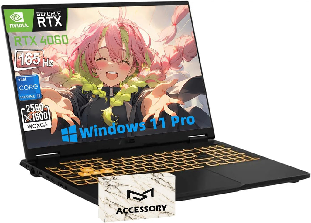 ASUS 2025 TUF-F16 Gaming Laptop | Intel 16 Core i7-14650HX | NVIDIA GeForce RTX 5060| 16' FHD+ 165Hz Display 300 nits | Windows 11 Pro | WiFi 6E | 64GB DDR5 RAM, 1TB SSD | Backlit Keyboard