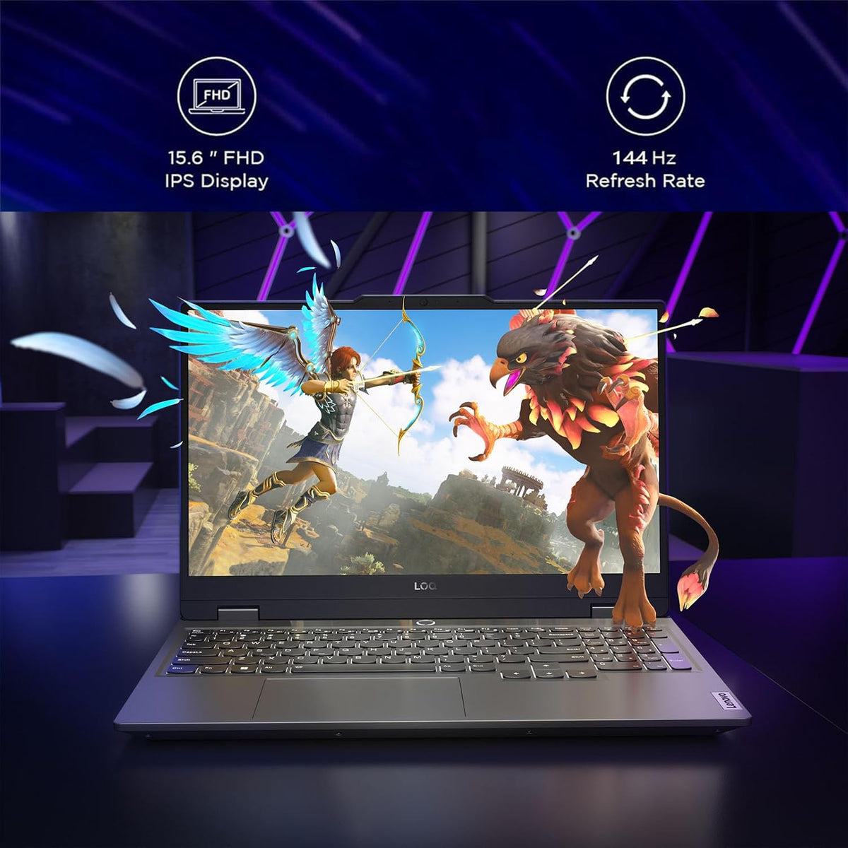 Lenovo LOQ 15 Gaming Laptop - RTX 4050 - Intel Core i5-12450HX Beat AMD Ryzen 7 4800H - 32GB RAM| 1TB SSD -15.6' FHD Display 144Hz - Backlit Keyboard - Windows 11 - Portatil Gamer PC