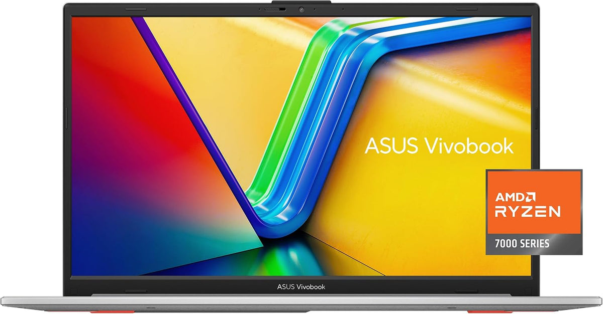 ASUS Vivobook Go 15.6' Slim Laptop, AMD Ryzen 5 7520U, 8GB, 512GB, Windows 11 Home, Cool Silver, Military Grade Durability, Fast Charging, Webcam Shield, E1504FA-AS54