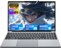 DUNHOO 15.6 Inch Laptop, Laptops 16GB RAM 512GB SSD, Lap Top Computer N5095, Portable Laptops 180 Angle Opening, Fingerprint Unlock Backlit Keyboard 1920 * 1080 FHD IPS MINI-HDMI