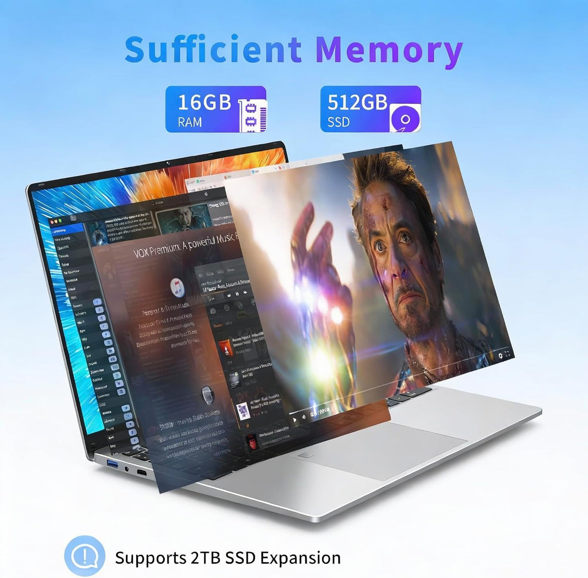 FUNYET Laptop Computer, Gaming Laptop 2026 Windows 11 Pro, 16 Inch Lap Top PC, 16GB RAM 512GB SSD, Intel 12th Gen Processor(up to 3.4GHz), Backlit Keyboard, Fingerprint Unlock, FHD, 2 Years Warranty