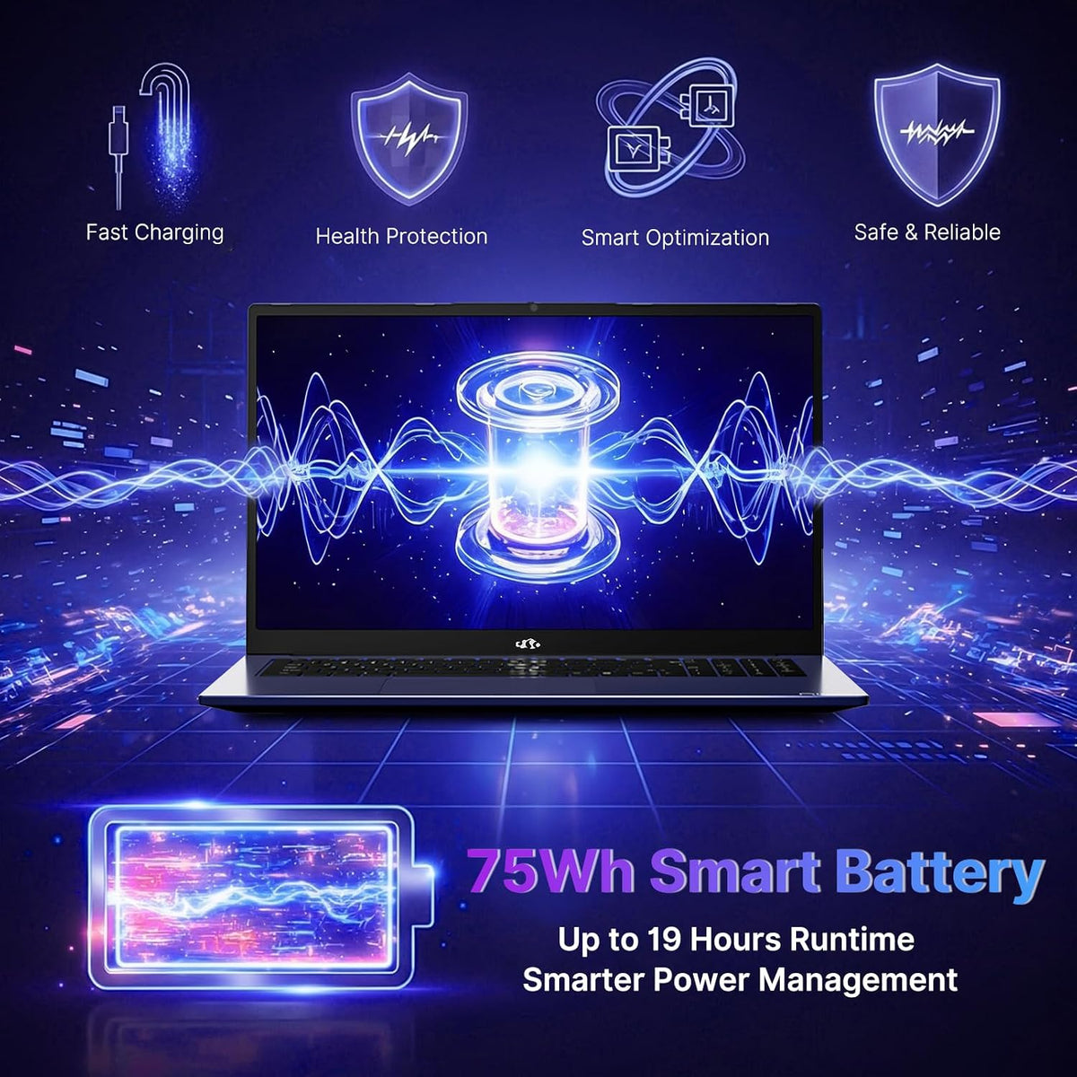 NIMO 17.3 Gaming-Laptop Ryzen 9 8945HS (Beat i9-13900H, Up to 5.2GHz) 16GB RAM, 1TB SSD, Radeon 780M, PD 100W Type-C AI-Enhanced for Copilot VR Ready, Backlit Keyboard, Fingerprint