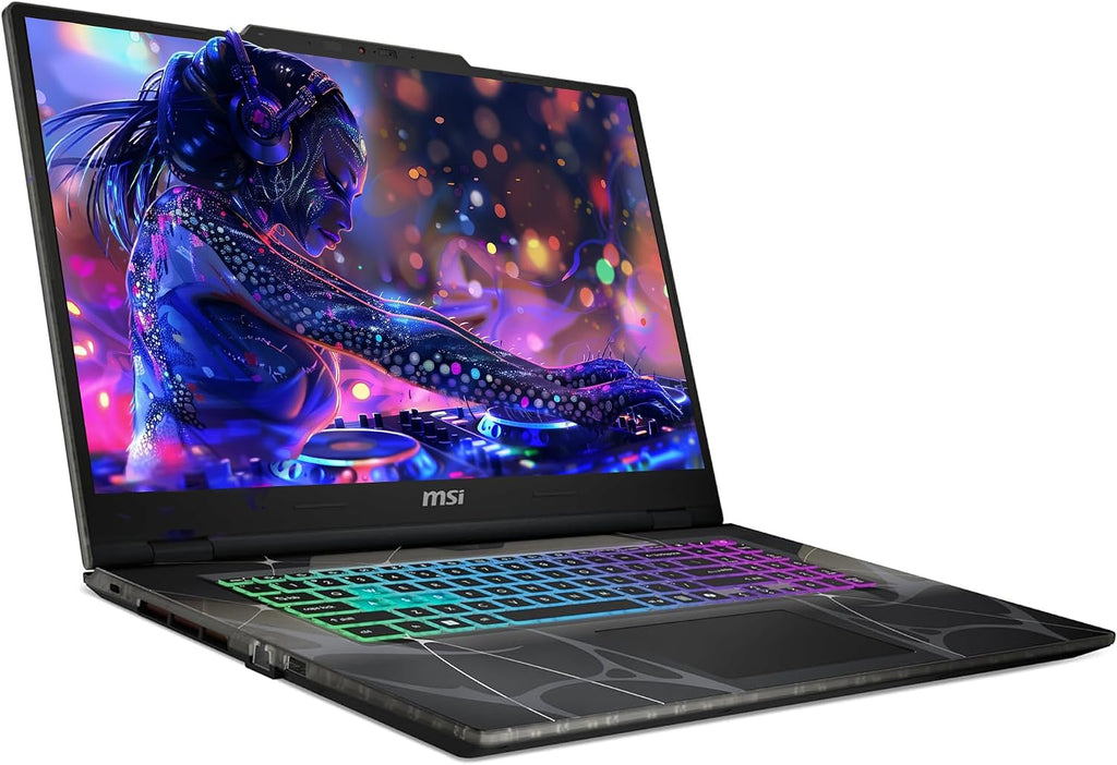 msi Cyborg 17 Gaming Laptop, Intel 7-240H, 64 GB DDR5 RAM, 2 TB PCIe SSD, 17.3' FHD (1920x1080) 144Hz Display, Nvidia G-Force RTX 5060, 4-Zone RGB Keyboard, W11 Home, Translucent Black