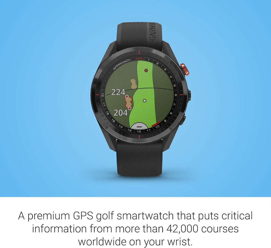 Garmin Approach S62, Premium Golf GPS Watch, Built-in Virtual Caddie