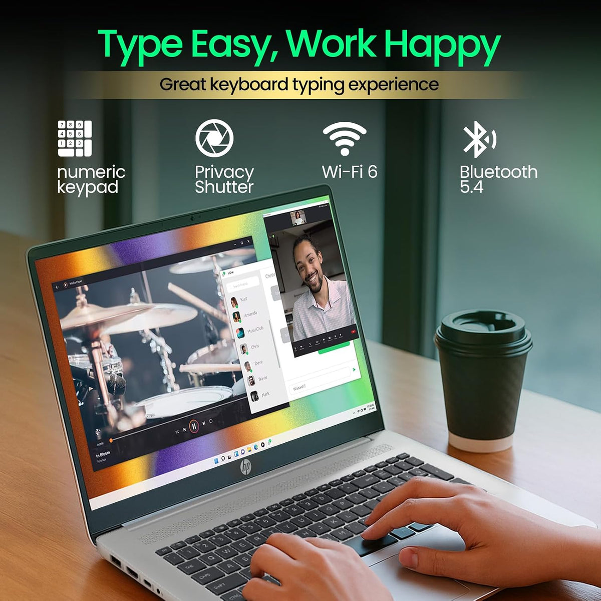 HP 17 Laptop, 17.3' FHD Anti-Glare Display, AMD Ryzen 5 7430U (Up to 4.3GHz), 32GB RAM 1TB SSD, Wi-Fi 6, HDMI, Fast Charge, Windows 11 Pro, HP 17 inch Business Laptop for Work, Students & Home