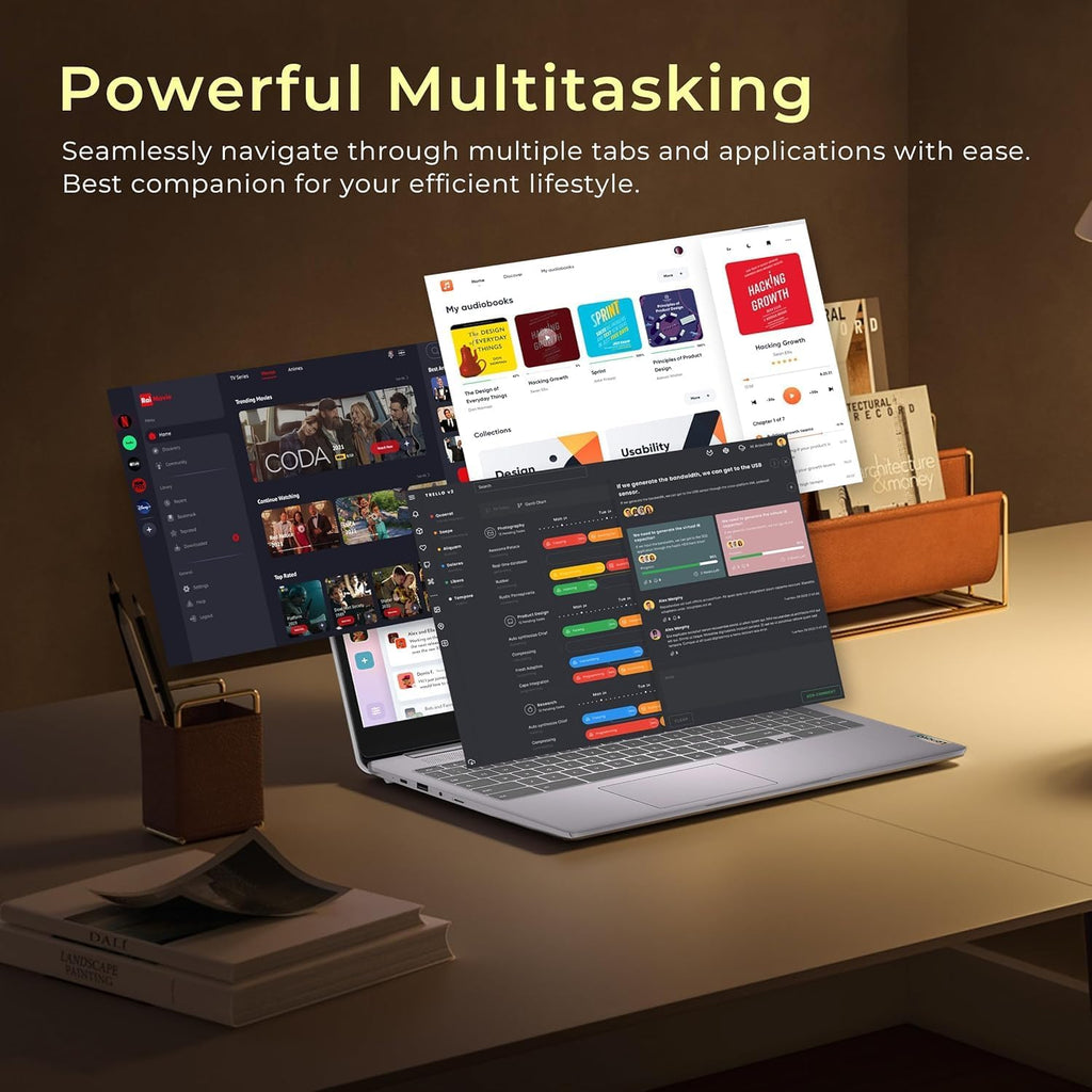Lenovo Chromebook Flagship 15.6' FHD Laptop Computer for Business Student, Intel Celeron N4500, 4GB RAM, 320GB Storage (64GB eMMC+ 256GB Card), WiFi 6, Long Battery, Chrome OS +MarxsolAccessory