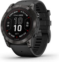 Garmin fēnix 7X Pro Sapphire Solar, Multisport GPS Smartwatch, Built-in Flashlight, Solar Charging Capability, Black