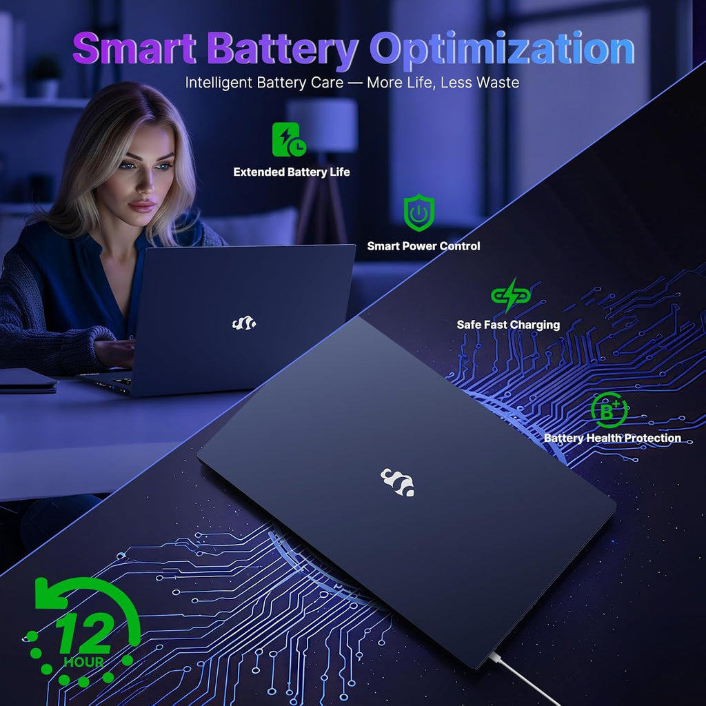 NIMO 17.3 Gaming-Laptop Ryzen 9 8945HS (Beat i9-13900H, Up to 5.2GHz) 16GB RAM, 1TB SSD, Radeon 780M, PD 100W Type-C AI-Enhanced for Copilot VR Ready, Backlit Keyboard, Fingerprint