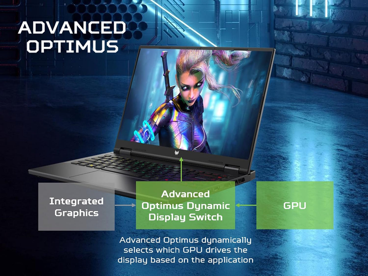 Acer Predator Helios Neo 14 Gaming Laptop | 14.5' WQXGA+ IPS 165Hz Display | AI-Powered | Intel Core Ultra 9 Processor 185H | NVIDIA GeForce RTX 4070 | 16GB LPDDR5X | 1TB Gen 4 SSD | PHN14-51-90NF