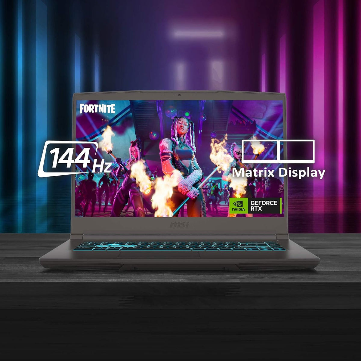 MSI Thin 15 B13VE-1697CA 15.6' 144Hz Gaming Laptop Intel® Core™ i5-13420H RTX 4050 16GB 512GB NVMe SSD Win11