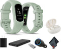 Garmin vívosmart 5, Fitness Tracker, Long-Lasting Battery, Simple Design, Cool Mint Bundle with USB Wall Charger + More