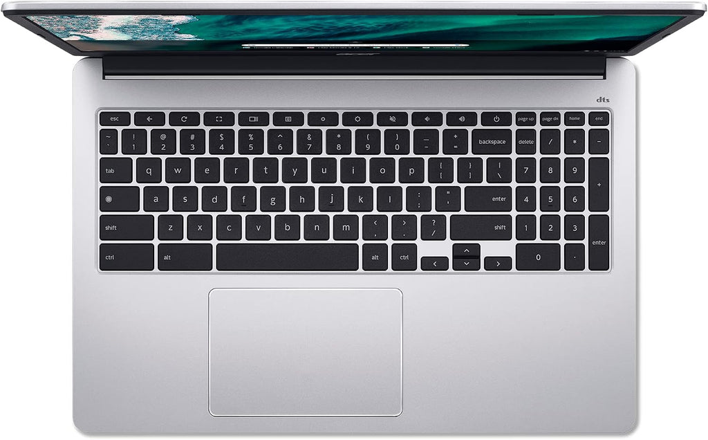Acer Chromebook 315 Laptop, Celeron N4500, 15.6' Full HD IPS Display, 4GB LPDDR4X, 64GB eMMC, Wi-Fi 6, DTS Audio, USB Type-C, Chrome OS, CB315-4H-C8XU, Silver