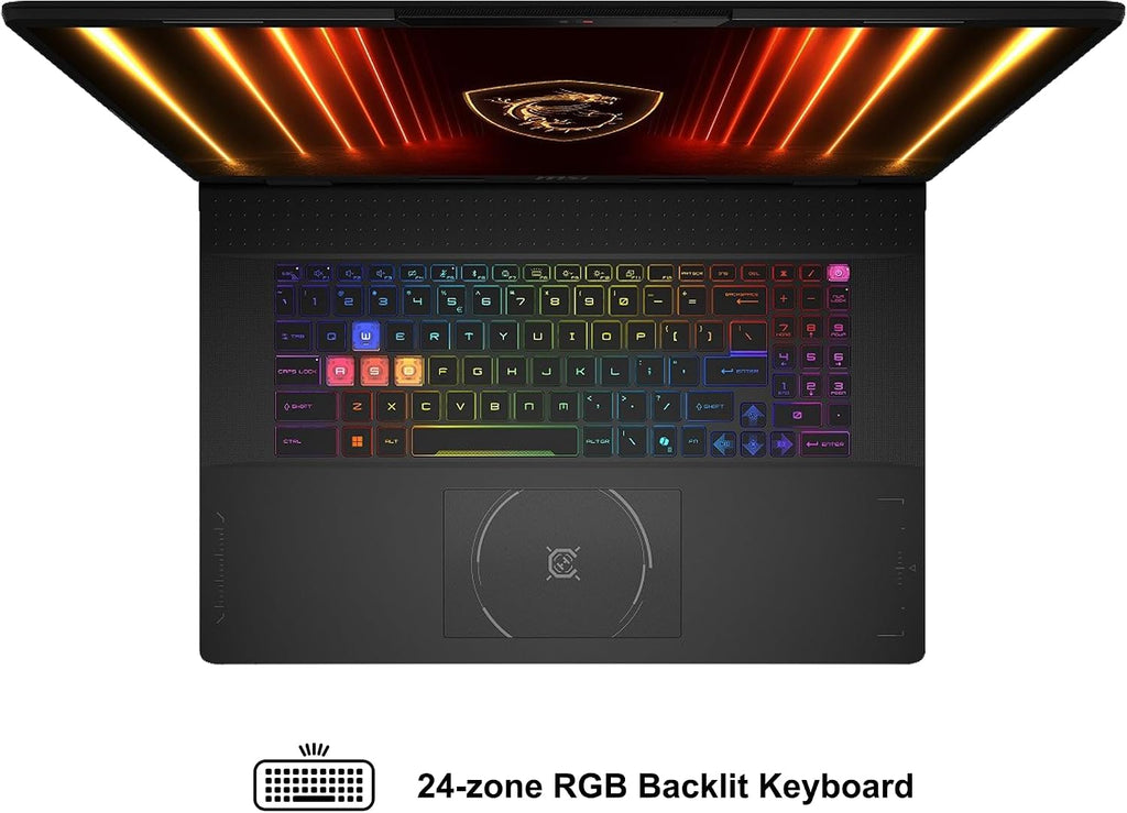 msi Crosshair 18 HX AI Gaming Laptop 18' QHD+ IPS 240Hz Intel 24-core Ultra 9 275HX (>i9-14900HX) 32GB DDR5 1TB SSD GeForce RTX 5070 (Up to 798 AI Tops) RGB Backlit Thunderbolt Win11Pro ICP Hub