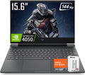 HP Victus 15.6' FHD 144Hz Gaming Laptop，AMD Ryzen 7 7445HS(Up to 4.7Ghz, NVIDIA RTX 4050, 16GB DDR5 RAM, 512 GB PCIE SSD, Ethernet, Webcam, with Copilot, Backlit KB, W/128G PSD, Win 11 H