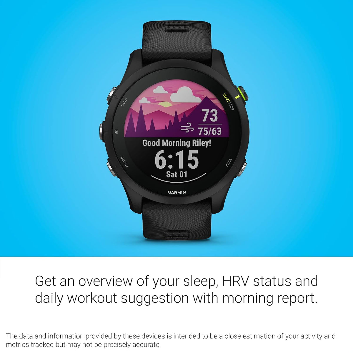 Garmin Forerunner 255 Music, GPS Running Smartwatch with Music, Advanced Insights, Long-Lasting Battery, Black (Renewed), 46 MM