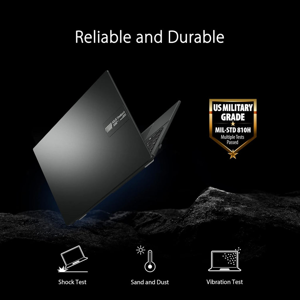 ASUS 2023 Vivobook Go 15 Laptop, 15.6' FHD Display, AMD Ryzen 5 7520U Processor, 8GB RAM, 512GB SSD, Windows 11 Home, Mixed Black, E1504FA-AS52