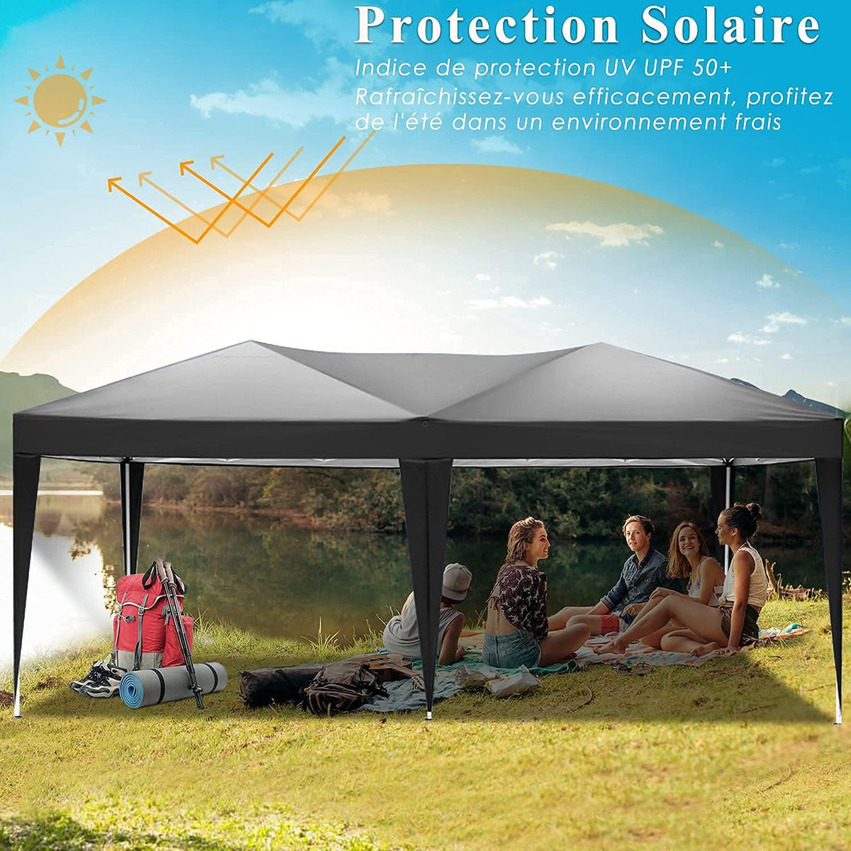 COBIZI Pop Up Canopy Tent Waterproof Canopy Tent Event Shelter B