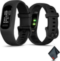 Garmin vívosmart 5, Fitness Tracker, Long-Lasting Battery, Simple Design, Black Bundle with Microfiber Cleaning Cloth