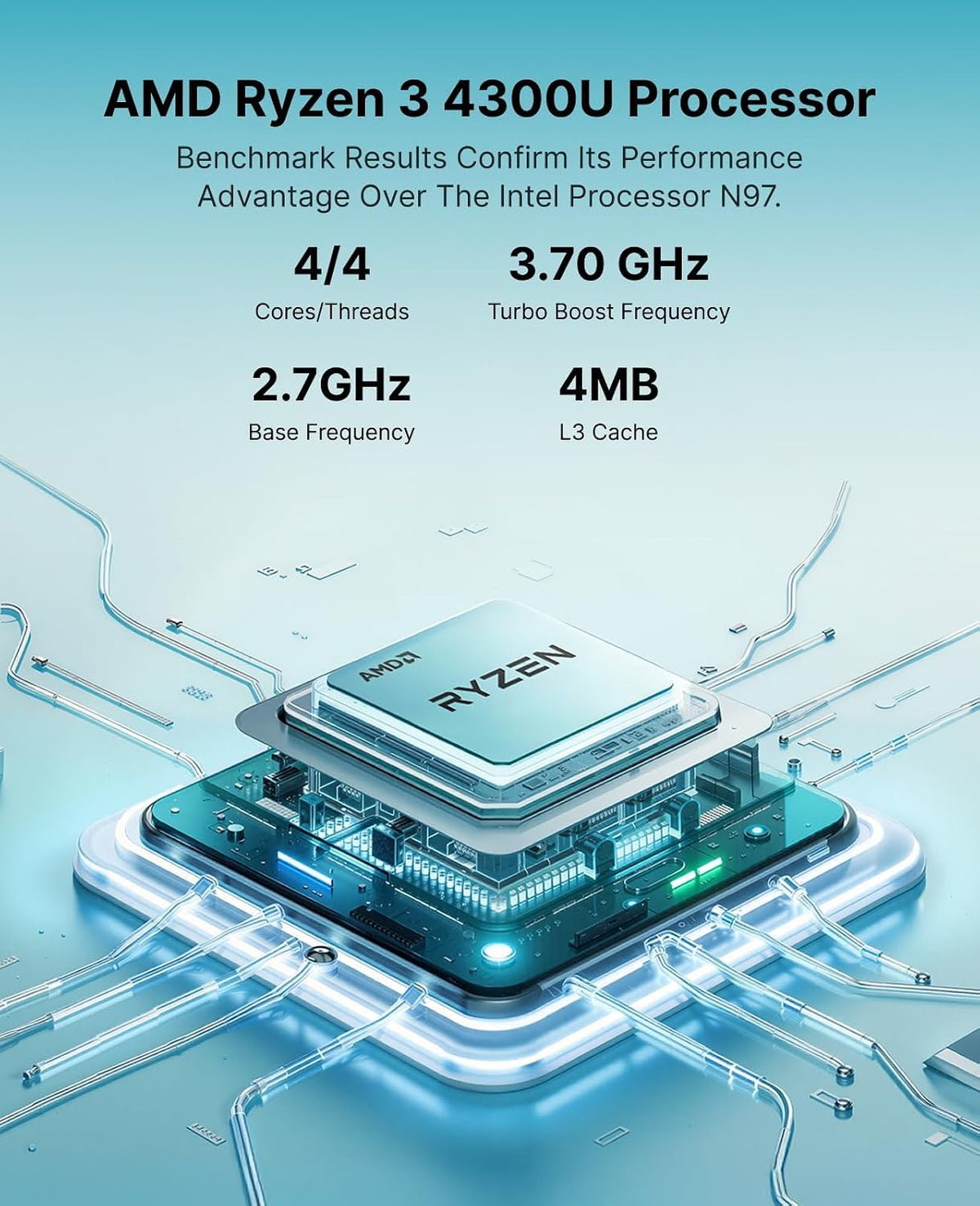 ACEMAGIC K1 Mini PC AMD Ryzen 4300U 16GB DDR4 1TB SSD Mini Computers (Turbo 3.7GHz), Win 11 Pro Radeon 4K Triple Display Desktop Computers 3.2USB-C Max 28W, VESA GbE/WiFi/BT Education/Business Office