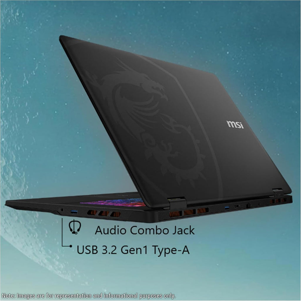 msi Crosshair 18 HX AI Gaming Laptop, Intel Ultra 9-275HX, 32 GB DDR5 RAM, 1 TB PCIe SSD, 18' QHD+ (2560x1600) 240Hz Display, Nvidia G-Force RTX 5070, 24-Zone RGB Keyboard, W11 Home, Gray
