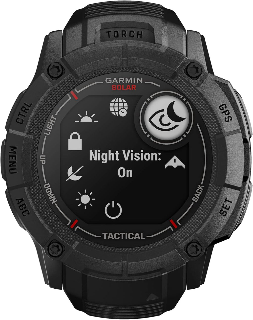 Garmin Instinct 2X Solar - Tactical Edition, Rugged GPS Smartwatch, Built-in Flashlight, Ballistics Calculator, Solar Charging Capability, Black