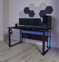 RS Gaming™ Mergence 60'W RGB Gaming Computer Desk With 10 Acoustic Panels, Black