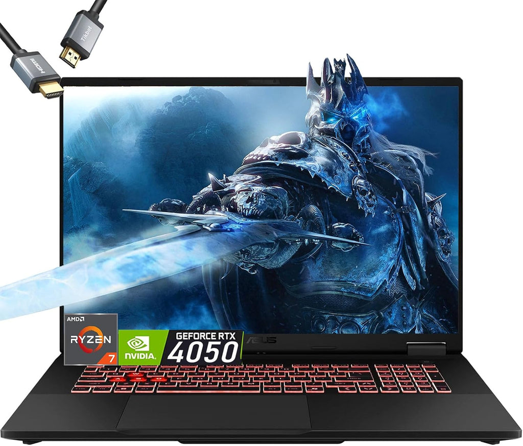 ASUS TUF A16 Gaming Laptop - AMD Ryzen 7 7445HS Beat i7-12650H - RTX 4050 - Backlit Keyboard RGB - 16' WUXGA 144Hz -32GB DDR5 RAM -2TB PCIe SSD -Windows 11 -Portatil Gamer PC Copilot -2025