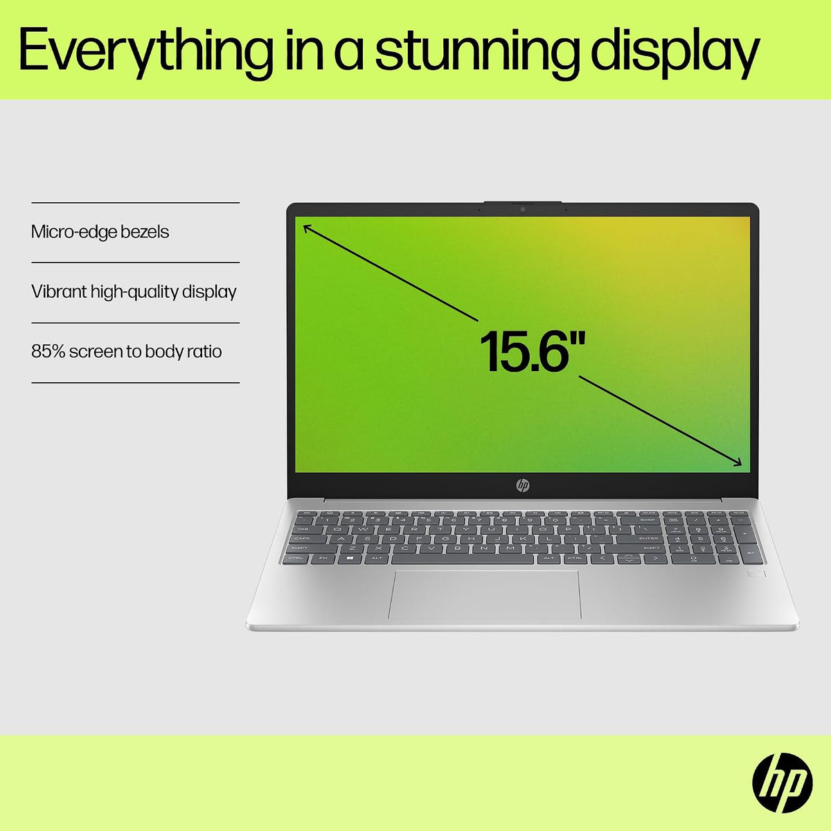 HP Pavilion 15.6' FHD Laptop Computer, 32GB DDR4 RAM, 1TB PCIe SSD, Intel N100 CPU, 2026 Edition, Portable Design, WiFi 6, Bluetooth, Webcam, Type-C, Office 365, Windows 11, Type C RJ45, Light Gray
