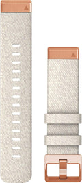 Garmin QuickFit 20 Cream Heathered Nylon Band, ROS