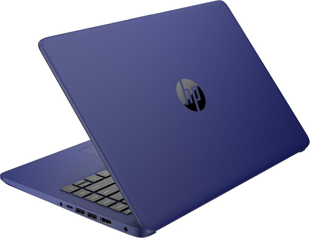 HP Stream 14' HD BrightView Laptop, Intel Celeron N4120 Processor, 16GB RAM, 64GB SSD, Intel UHD Graphics, 720p Webcam, WiFi, HDMI, Win 11 S, Blue (Renewed)