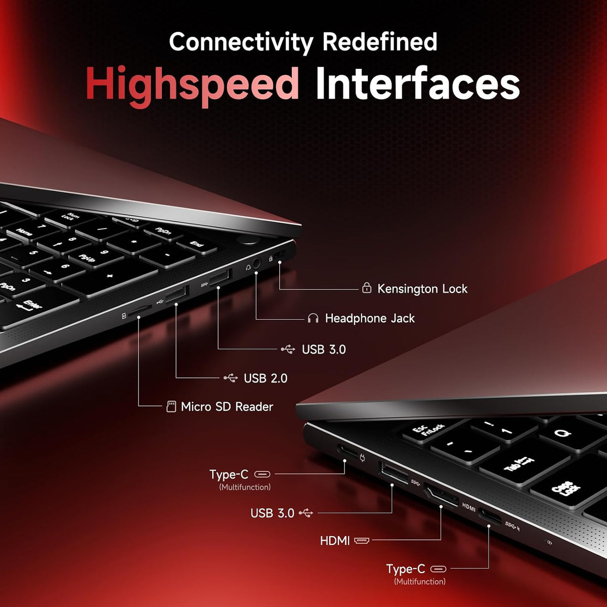 NIMO 17.3' IPS FHD-Gaming-Laptop, AMD Ryzen 5 6600H 16GB DDR5 RAM 1TB SSD (Beat i7-1165G7 Up to 4.5GHz) Radeon 660M GPU-Computer with 100W Type-C Backlit Keyboard Fingerprint