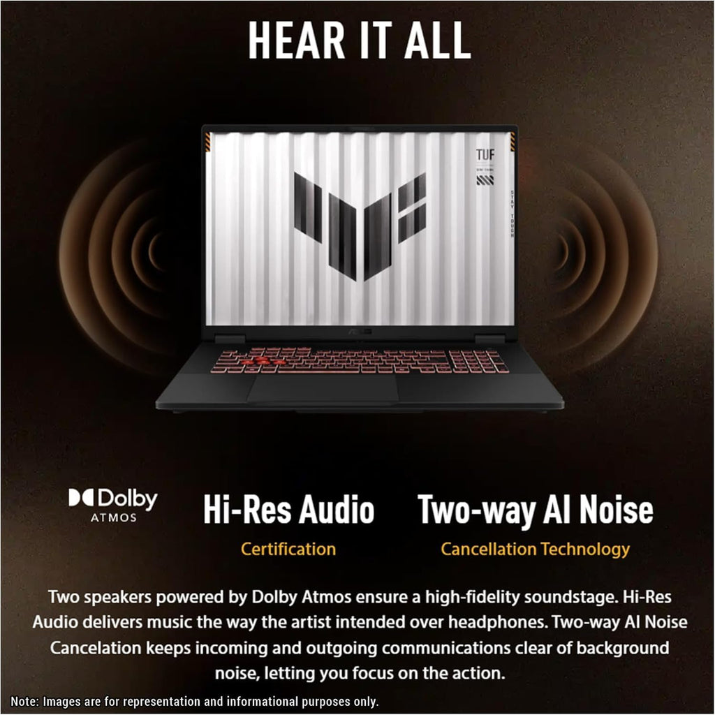 ASUS-TUF F16 Gaming-Laptop RTX 4050 - Intel Core 5 210H Beat AMD Ryzen 7 7435HS -16' FHD+ Display 144Hz- 16GB RAM -1TB PCIe SSD -RGB Backlit Keyboard -G-SYNC -Portatil Gamer PC -Windows 11 -HDMI Cable