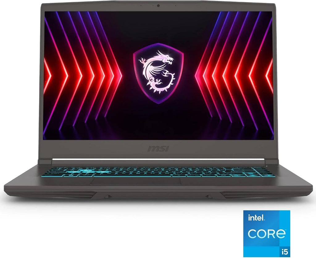 MSI Thin 15.6' 144Hz Gaming Laptop - Intel Core i5-12450H NVIDIA GeForce RTX 3050 8GB DDR4 512GB SSD Gray