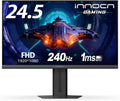 INNOCN 24.5' Monitor 1920 x 1080p 240Hz 1ms Gaming PC Computer IPS Display HDR400 HDMI, DisplayPort, Height/Pivot Adjustable Stand, Mountable, Black - 25G2H Plus